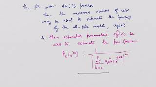 Non parametric spectrum estimation periodogram estimation