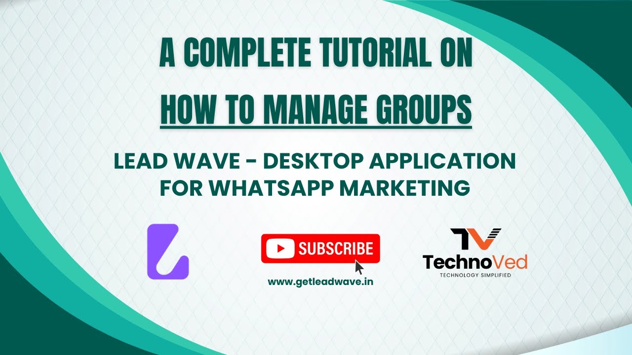 Lead Wave - How to Manage Groups - YouTube