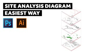 EASIEST Site Analysis Diagram in Photoshop and illustrator
