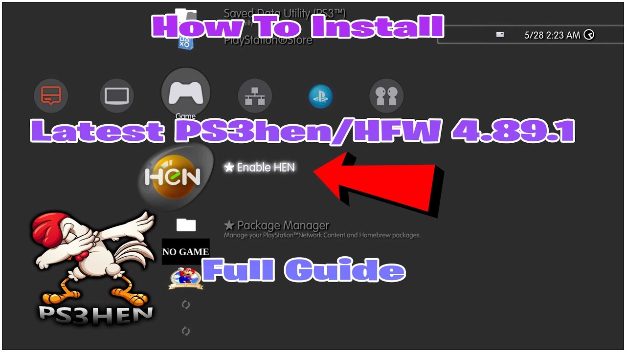 How to install HEN 3.2.0 on HFW 4.90.1 including Webman & Multiman 