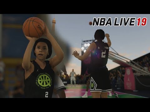 MY DAUGHTER GETTING BUCKETS | NBA Live 19 Demo