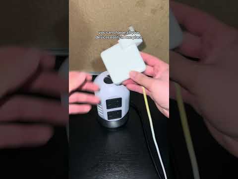 Boost Your Workspace with an 8-Plug Power Tower & 4 USB Ports office by BuyBay