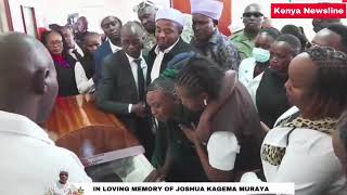 Drama As Joshua Kagema Cousin Break Down In Tears While Viewing Karangu Muraya Brother Body
