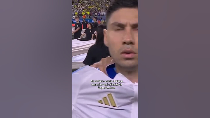 Abel Pintos canta el himno argentino en la Final de la Copa América 2024
