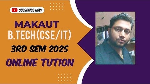 MAKAUT B.TECH CSE/IT 3RD SEM 2025 ONLINE TUITION | EASY NOTES | CALL @9007292436