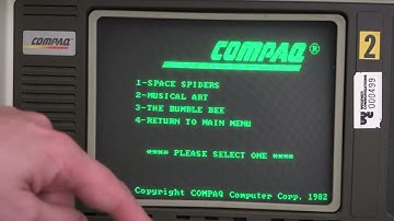 Compaq Portable demonstration program - The Computer Archive