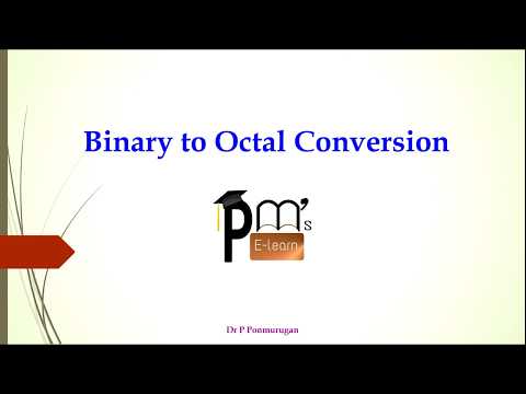 Binary to Octal Conversion
