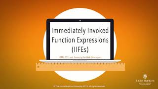 Lecture 52, part 2: Immediately Invoked Function Expressions (IIFEs)