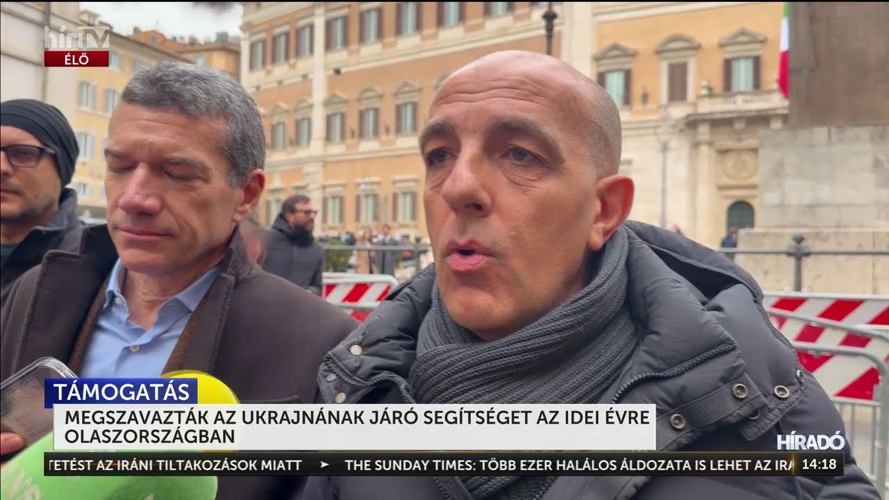 Megszavazták az Ukrajnának járó segítséget az idei évre Olaszországban - HírTV