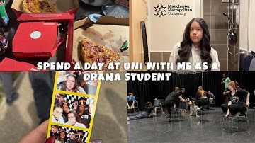 GRWM for a day at uni with me as a drama student | mmu