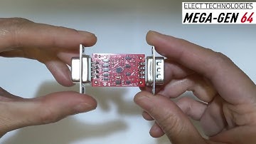 MEGA-GEN 64 Adapter, Sega Genesis Sega Mega Drive to Commodore 64 & Commodore 128 adaptor (C64 C128)