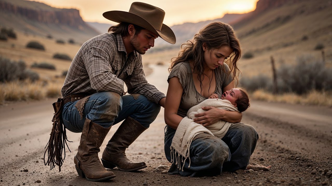 She Was Left In The Road For Giving Birth Alone, Until Cowboy Carried ...