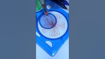 How many rotations did the pen make in total??? #spirograph #shorts #art #2025