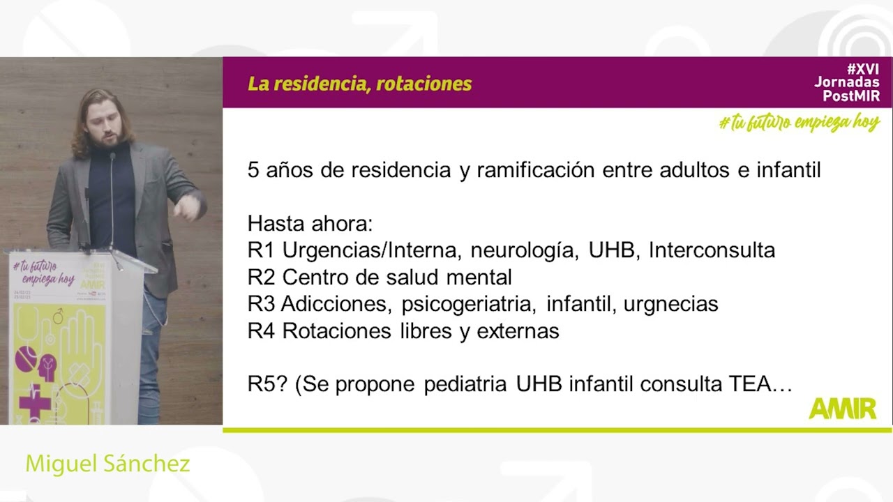 XVI Jornadas PostMIR AMIR | Psiquiatría - Miguel Sánchez