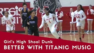 High School Girl Dunks Basketball Fran Belibi Is Better With Anic Music