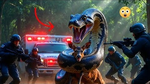 Giant Python vs Rescue Team | Brave Officers Save a Baby Deer in the Wild
