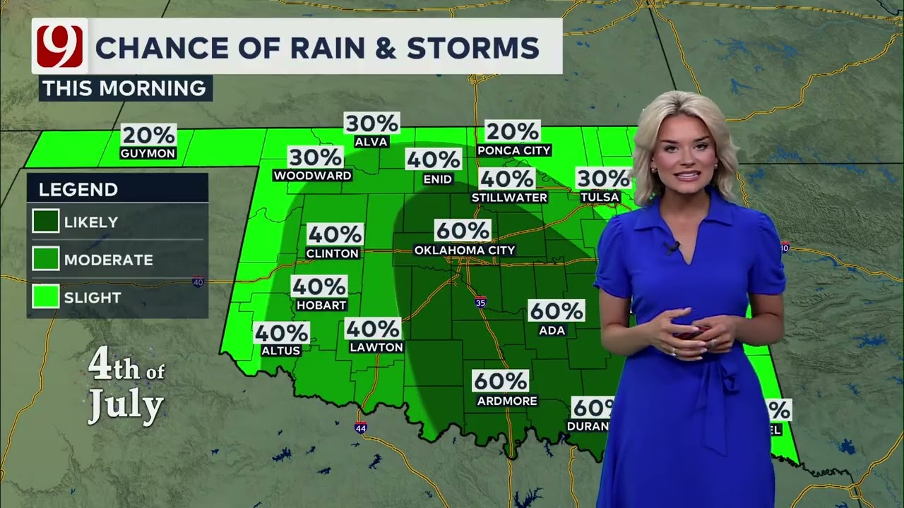 Oklahoma City Weather Forecast | News 9 | July 4, 2025