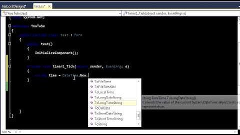 C# - Displaying time on form