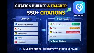 Citation Builder & Tracker (550+ Sites) | Mapzo AI