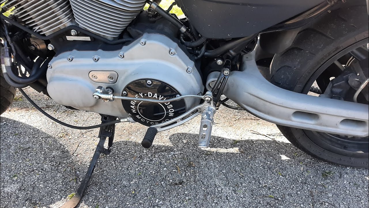 Buell Foot Pegs on a Harley XR1200 YouTube