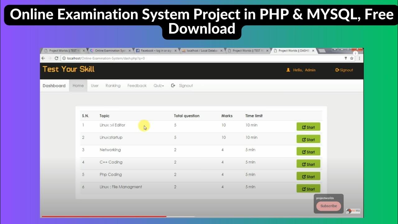 Exams php. Php online. php exam. online exam.