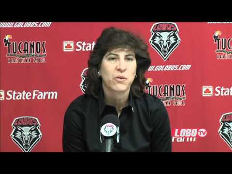 football score 2011-12 Lobo Women's Basketball | Head Coach Yvonne Sanchez Boise St. Post-Game Press Conference