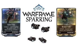 Warframe Stances - Brutal Tide & Grim Fury (Sparring)