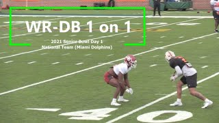 2021 Senior Bowl Coverage: Day 1 - WR-vs-DB - National Team (Miami Dolphins)