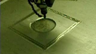 5 Axis CNC Router Cutting Deep Chamfer