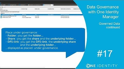 One Identity Manager | Data Governance with 1IM #17 | Governed Data