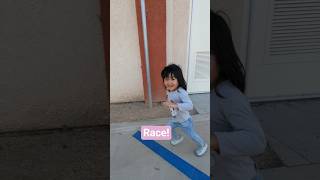 Its A Race She Beat Daddy