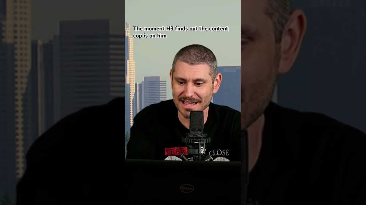 the moment h3 finds out the content cop is on him 