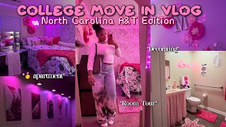 NCAT College Move in Day Vlog | Sophomore Year| #1 Aggie Apartment!