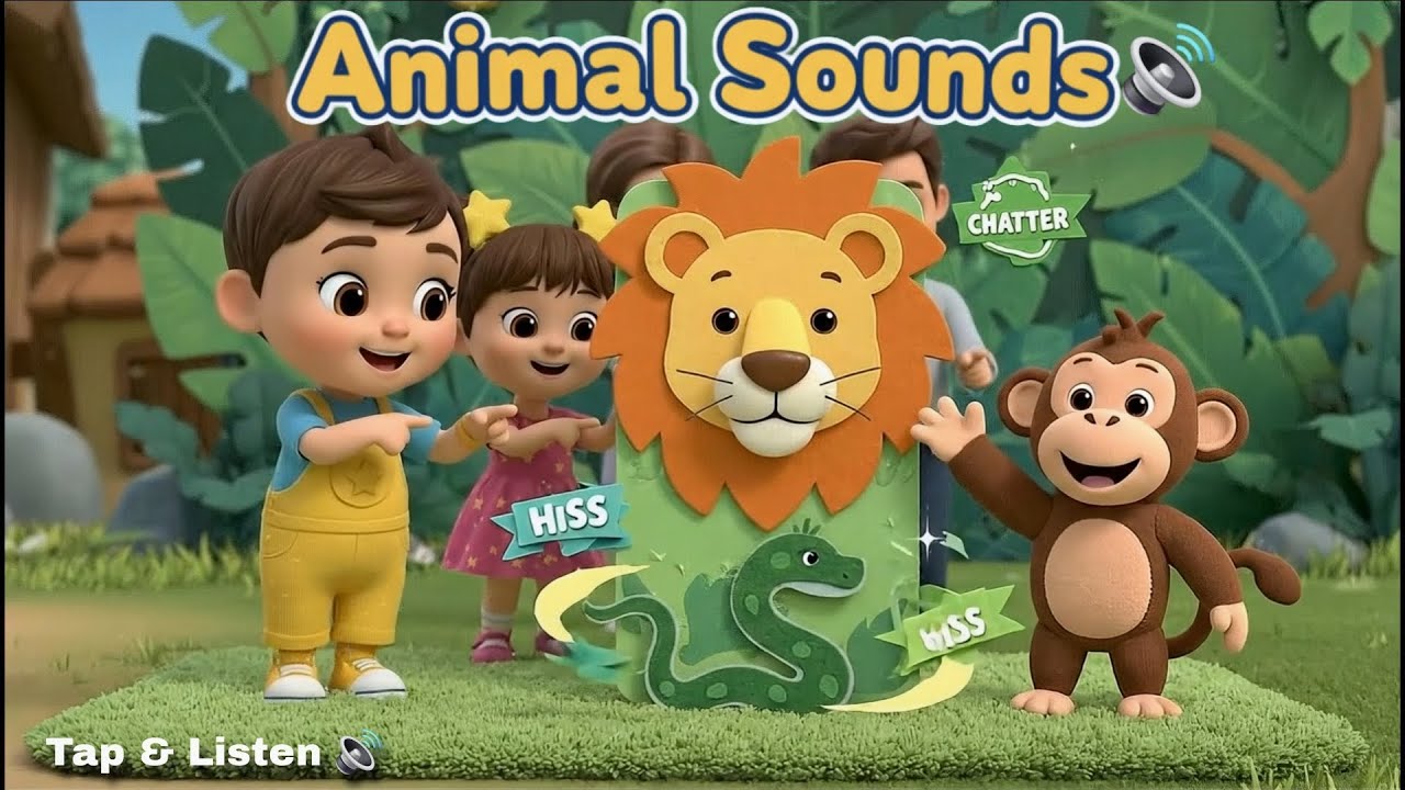 Animal Sounds 🐶🦁 | Tap & Listen 🔊 | Baby Learning for Toddlers | The Little Star