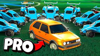 Can 7 Noobs Beat 1 Rocket League PRO?