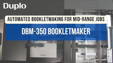 DBM-350 Bookletmaker | Product Demo | Duplo USA