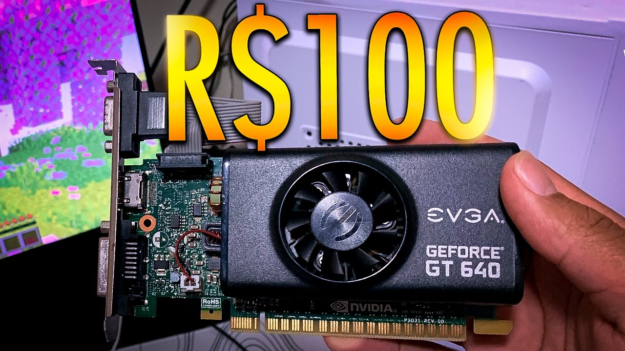 CHEGOU MINHA NOVA PLACA DE VIDEO QUE COMPREI NO MERCADO LIVRE POR R$100 PRA JOGOS...
