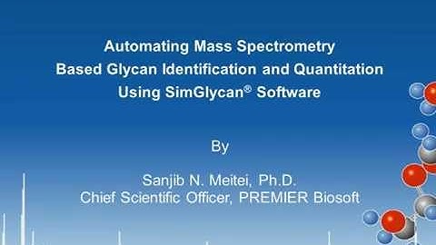 Automating mass spectrometry based glycan identification and quantitation using SimGlycan software