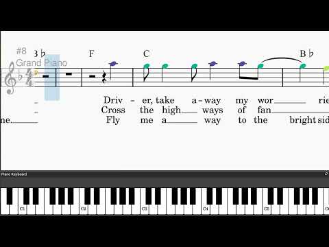 Dream Weaver by Gary Wright - Easy piano tutorials with leadsheet and chords