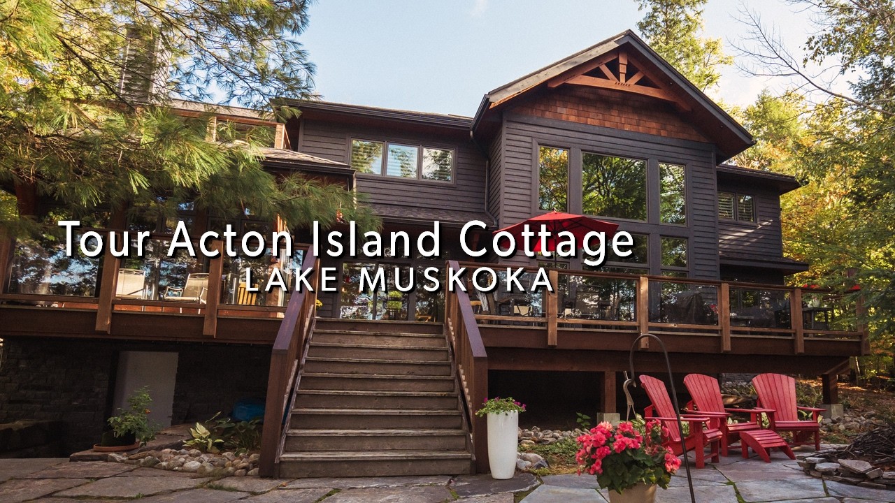 Acton Island Cottage Tour | Custom Muskoka Family Retreat in Bala, Ontario