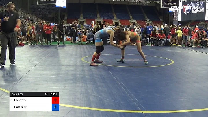 100 Lbs Cons 16 2 Odelia Lopez Texas Vs Brittany C...
