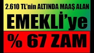 EMEKLİ ZAMMI! 2610 TL altında maaş alan emeklilere BÜYÜK ZAM! Emeklilik intibak yasası geliyor