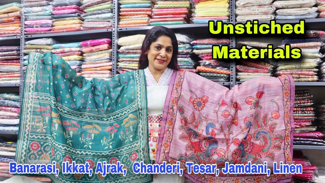 Pure Silk Dress Material Wholesale / Dress Material Manufacturer / dressmaterial YouTube