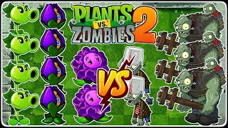 Plants vs Zombies 2 - Repeater And Shrinking Violet Plant Combo In PvZ2 - Android Gameplay