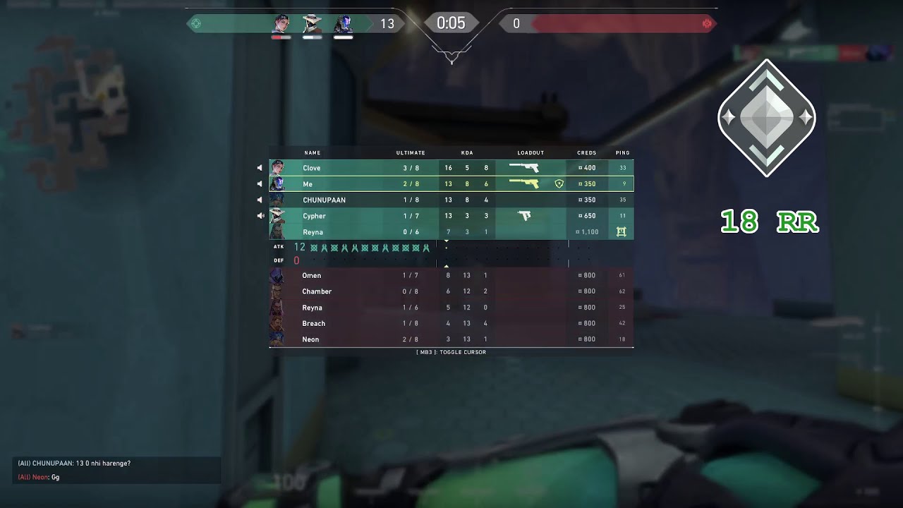 Day 12 - Match 2: 13 -  0 W gameplay | Silver2 win 18RR | Silver → Gold | Valorant