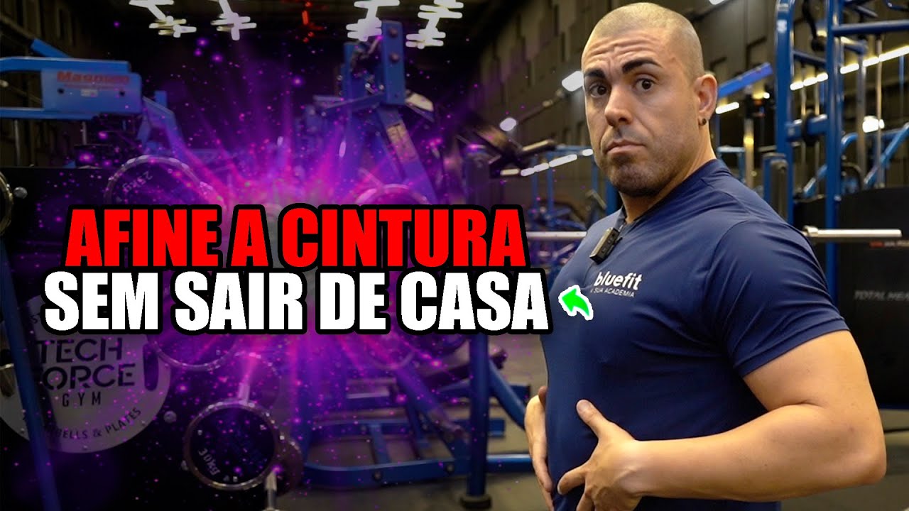 Afinando a cintura com exercícios em casa