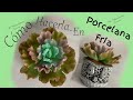 Vídeo Tutorial de Suculenta (Echevería Lady Aquarius) Cómo Hacer en Porcelana Fría Paso a Paso.