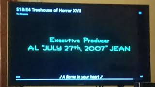 Treehouse Of Horror Xvii End Credits