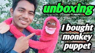 I Bought Monkey Puppet Ll Unboxing And Review Of Puppet For Ventriloquism Ll