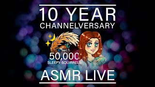 ASMR 10 Year Channelversary & 50,000 Subscribers Celebration LIVE (🎧 Soft Spoken/Whisper) screenshot 5